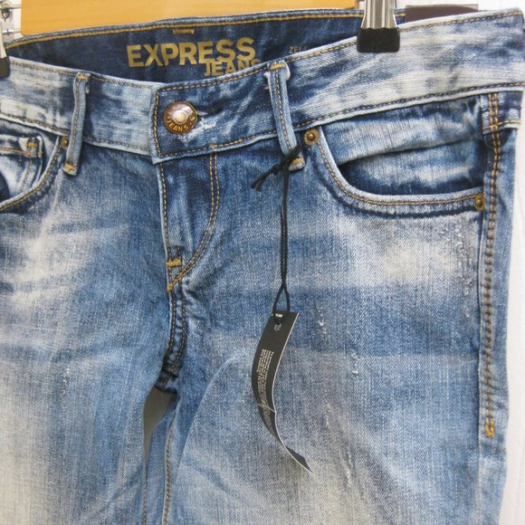 NWT Express Zelda ultra skinny leg jeans 2 short - Picture 2 of 6